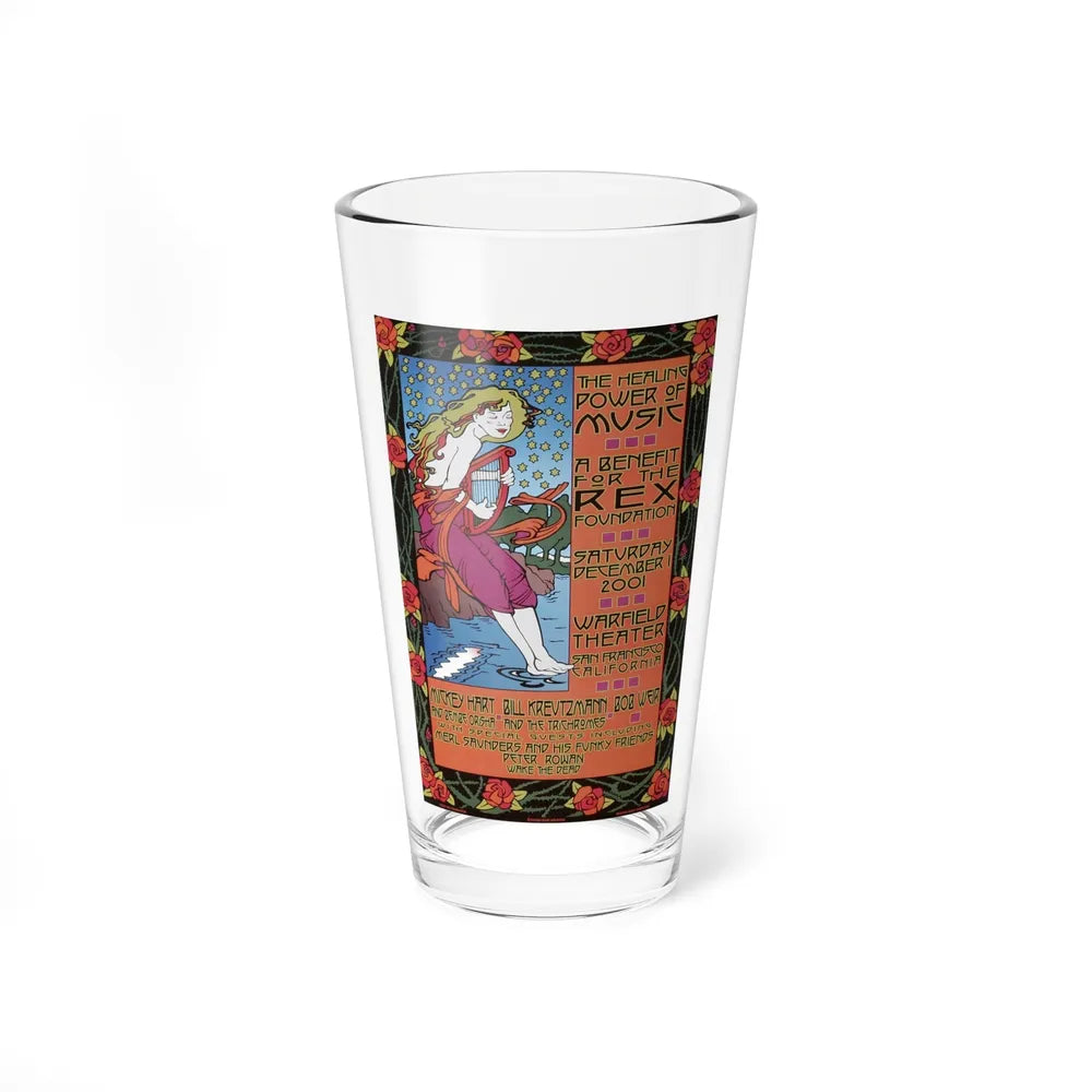 2001 show at the warfield theater micky hart, bill kreutzmann and bob weir (Music Poster) Pint Glass 16oz-16oz-Go Mug Yourself