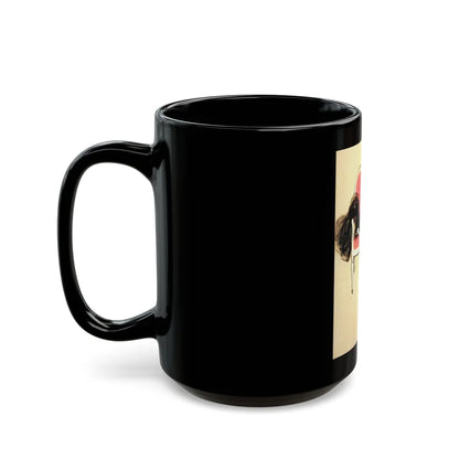 Fashion illustration (2)_1 - Black Coffee Mug-Go Mug Yourself