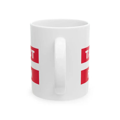 2002 Washington D.C. protest Flag (United States) White Coffee Mug - Go Mug Yourself