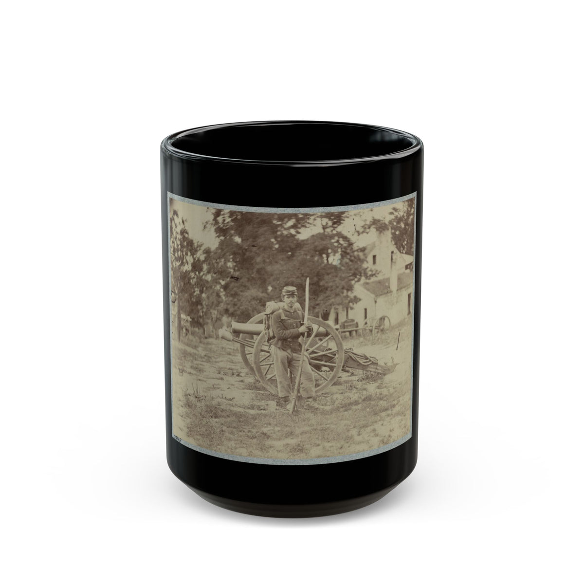 22d New York State Militia Near Harpers Ferry, Va., 1861 I.E.1862 027 (U.S. Civil War) Black Coffee Mug