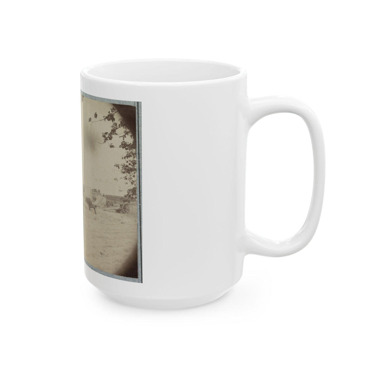 Cowan's Independent Battery, 1st N.Y., Inside One Of The Rebel Forts In Front Of Petersburg, 24th June 1864 (U.S. Civil War) White Coffee Mug