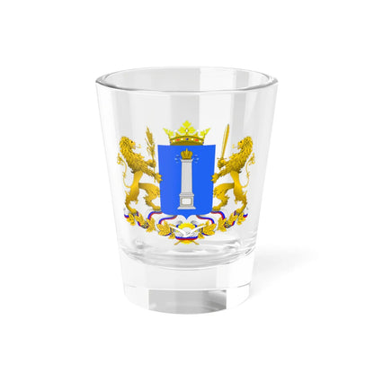 Герб Ульяновской области 2004 (Russia) (Coat of Arms) Shot Glass 1.5oz 1.5oz - Go Mug Yourself
