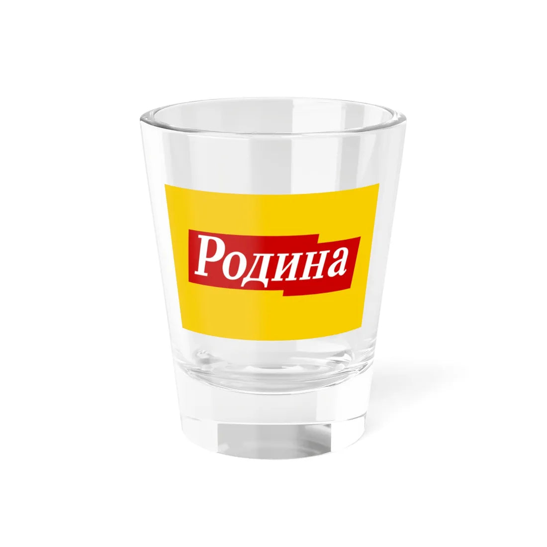 Флаг Партии Родина 2005-2006 год (Russia) Shot Glass 1.5oz 1.5oz - Go Mug Yourself