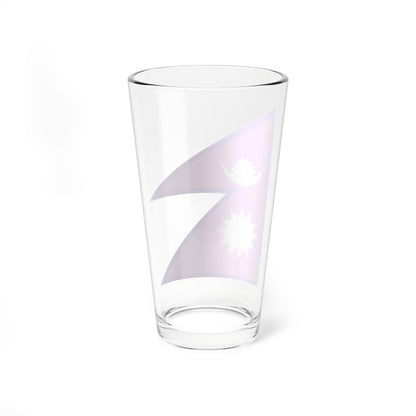 Bisexual Pride Flag of Nepal (Nepal) Pint Glass 16oz