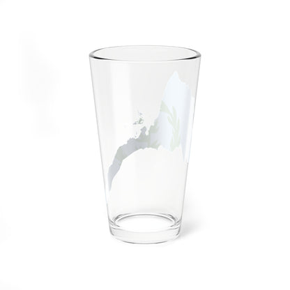 Flag map of Eritrea 1952-1962 (Eritrea) Pint Glass 16oz