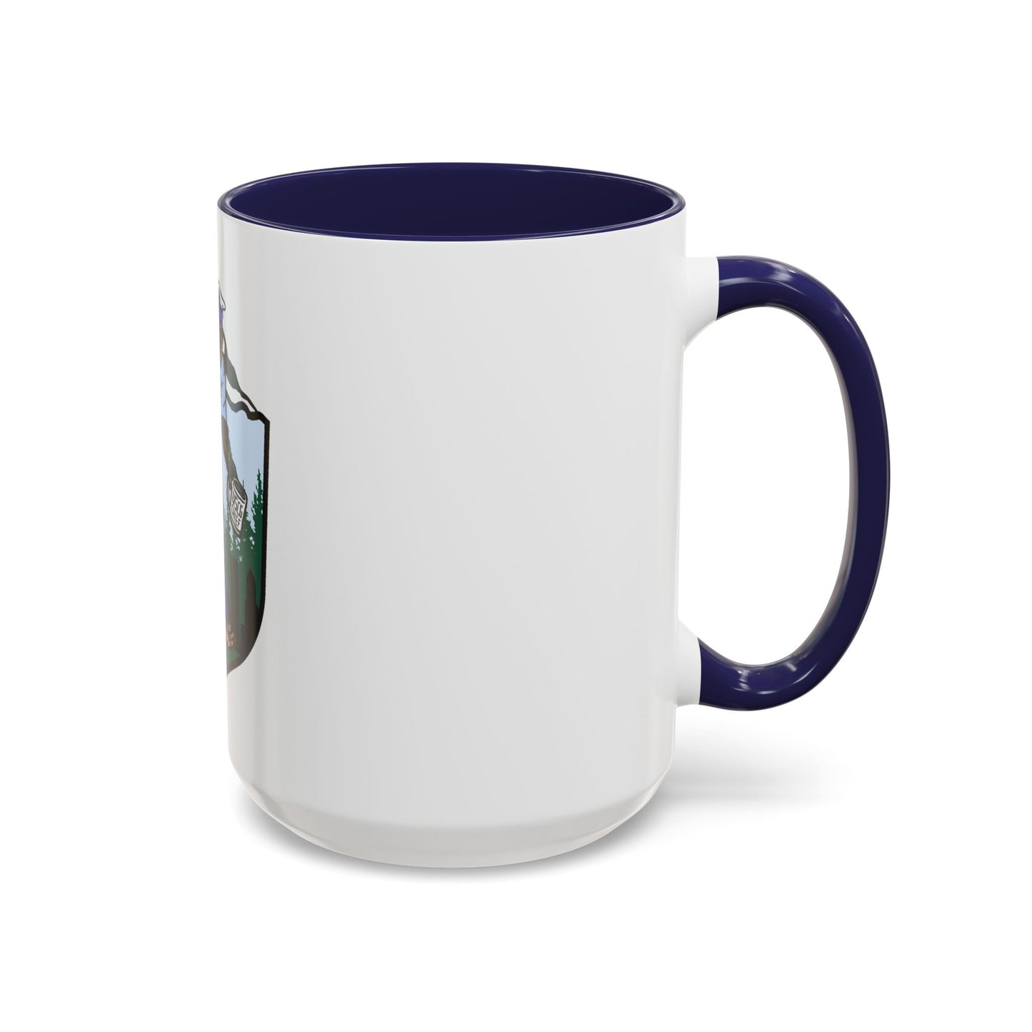 USCG Sailor Squatch (U.S. Coast Guard) Accent Coffee Mug