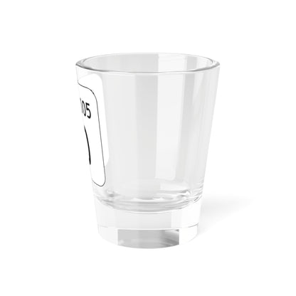 PA QR 8005 (Pennsylvania) (Road Sign) Shot Glass 1.5oz