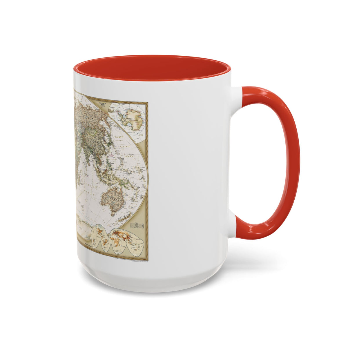 World Map - Political Antique (2007) (Map) Accent Coffee Mug