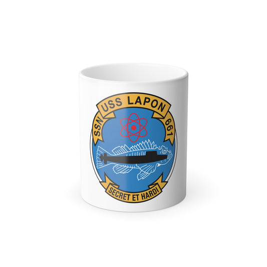 SSN USS Lapon 661 Secret ET Hardi (U.S. Navy) Color Changing Mug 11oz