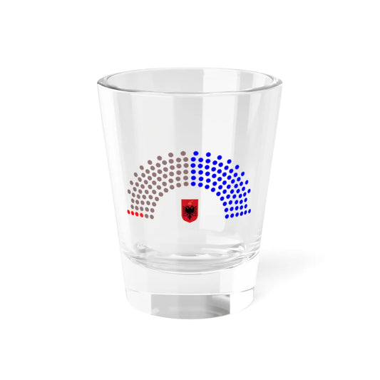 2009 Albanian Parliament Structure (Albania) (Coat of Arms) Shot Glass 1.5oz 1.5oz - Go Mug Yourself