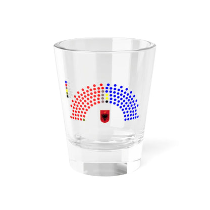 2009 Albanian Parliament Structure by party (Albania) (Coat of Arms) Shot Glass 1.5oz 1.5oz - Go Mug Yourself