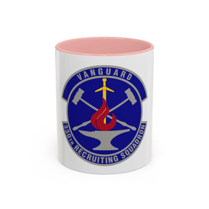 330 Recruiting Squadron AETC (U.S. Air Force) Accent Coffee Mug