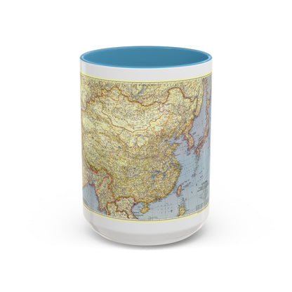 China (1945) (Map) Accent Coffee Mug