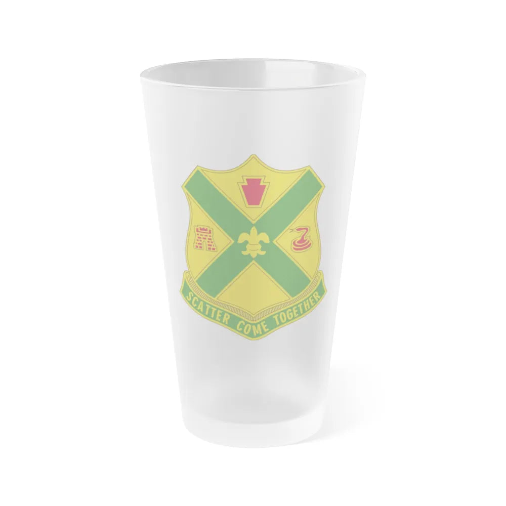 200th Field Artillery Battalion (U.S. Army) Frosted Pint Glass 16oz-Go Mug Yourself