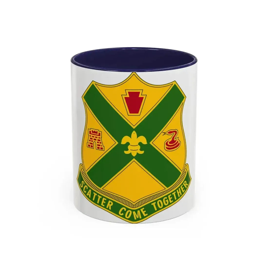 200th Field Artillery Battalion (U.S. Army) Accent Coffee Mug 11oz Navy - Go Mug Yourself