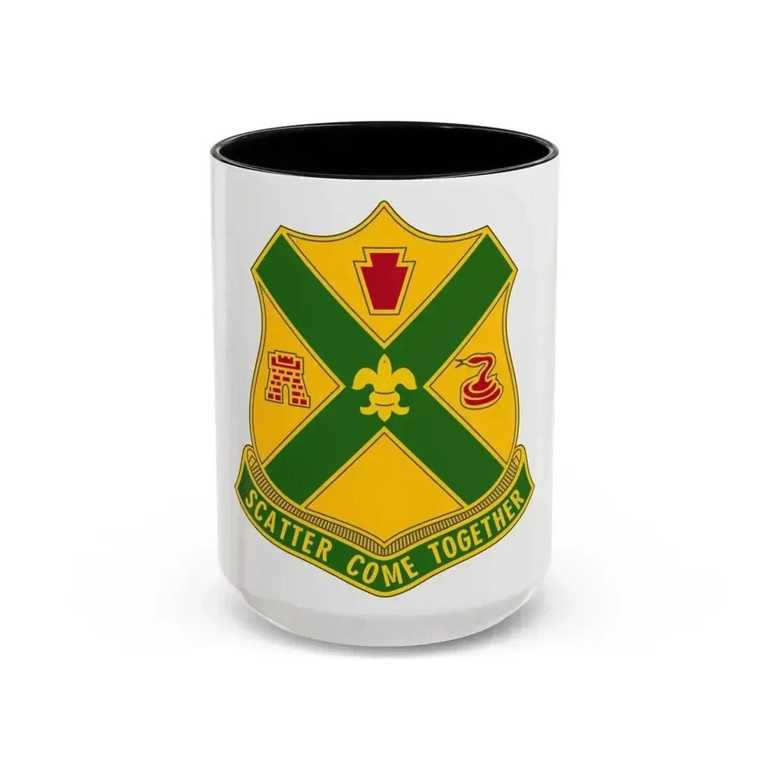 200th Field Artillery Battalion (U.S. Army) Accent Coffee Mug 15oz Black - Go Mug Yourself