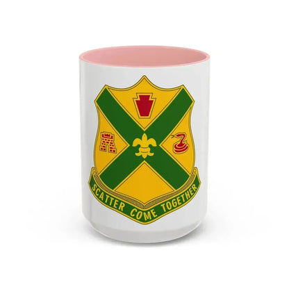200th Field Artillery Battalion (U.S. Army) Accent Coffee Mug 15oz Pink - Go Mug Yourself