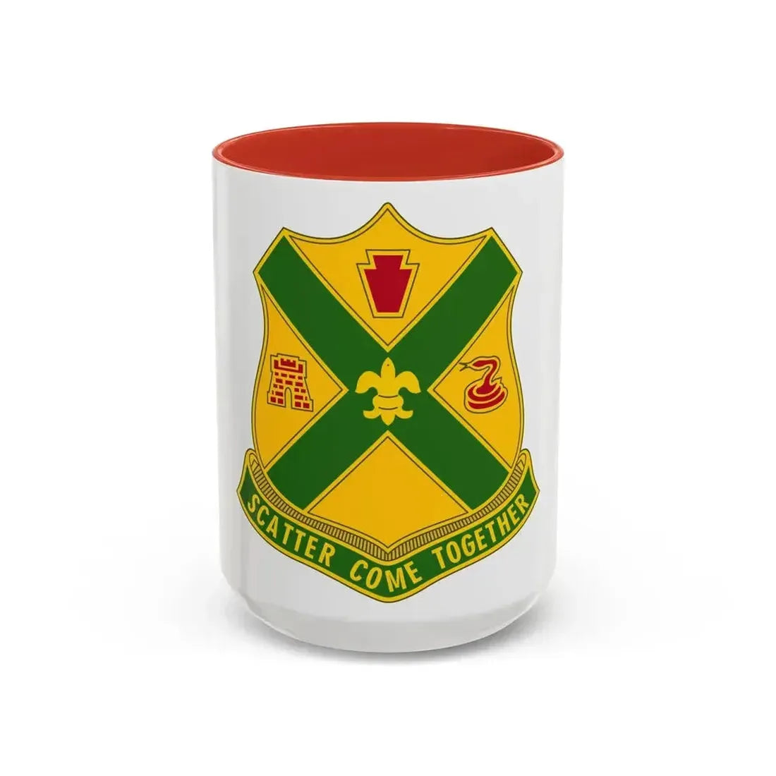 200th Field Artillery Battalion (U.S. Army) Accent Coffee Mug 15oz Red - Go Mug Yourself