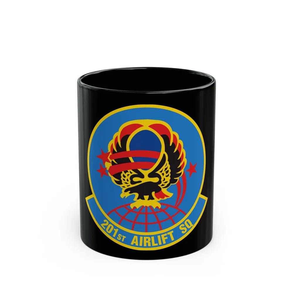 201 Airlift Squadron (U.S. Air Force) Black Coffee Mug-11oz-Go Mug Yourself