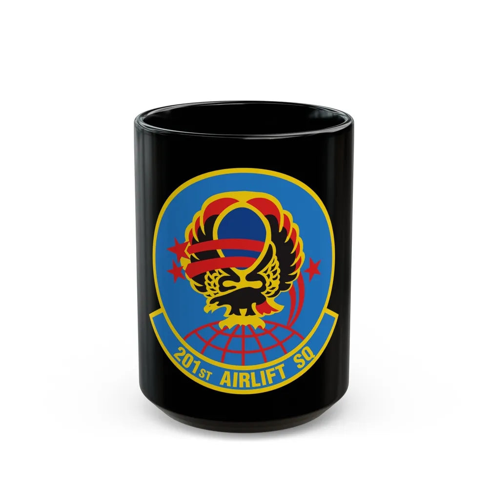 201 Airlift Squadron (U.S. Air Force) Black Coffee Mug-15oz-Go Mug Yourself