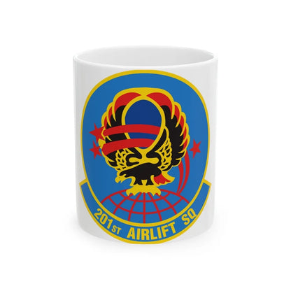 201 Airlift Squadron (U.S. Air Force) White Coffee Mug-11oz-Go Mug Yourself