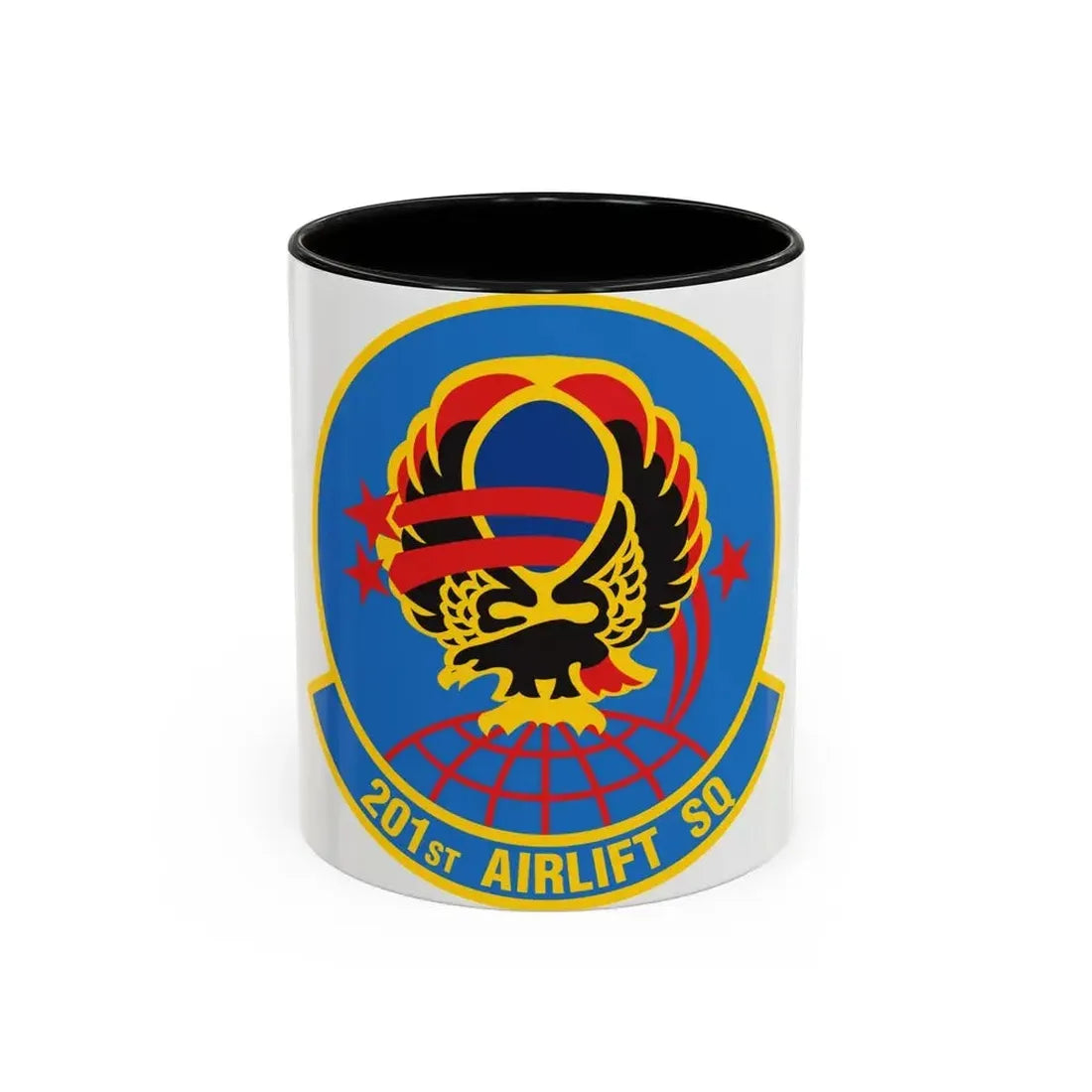 201 Airlift Squadron (U.S. Air Force) Accent Coffee Mug 11oz Black - Go Mug Yourself