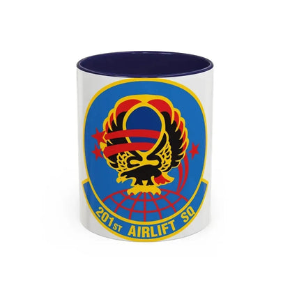 201 Airlift Squadron (U.S. Air Force) Accent Coffee Mug 11oz Navy - Go Mug Yourself