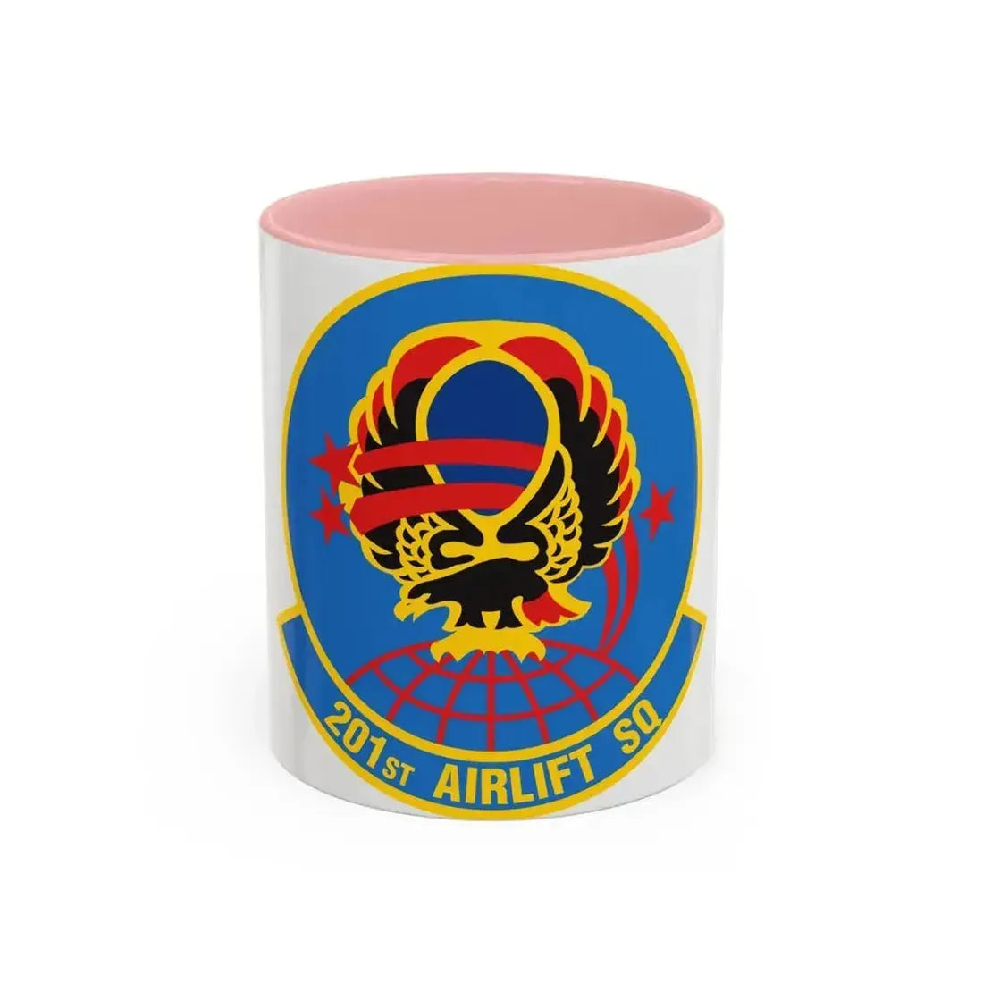 201 Airlift Squadron (U.S. Air Force) Accent Coffee Mug 11oz Pink - Go Mug Yourself