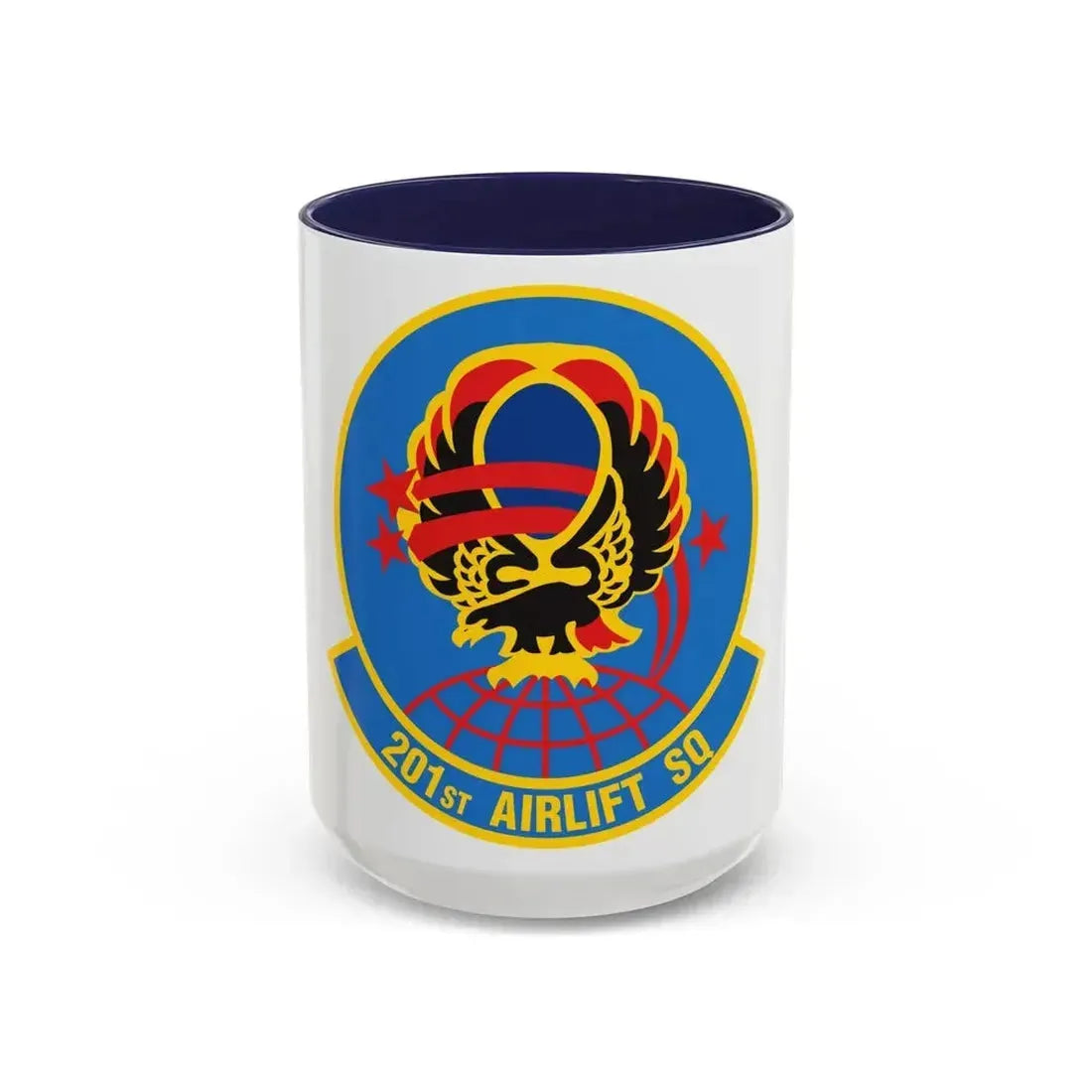 201 Airlift Squadron (U.S. Air Force) Accent Coffee Mug 15oz Navy - Go Mug Yourself