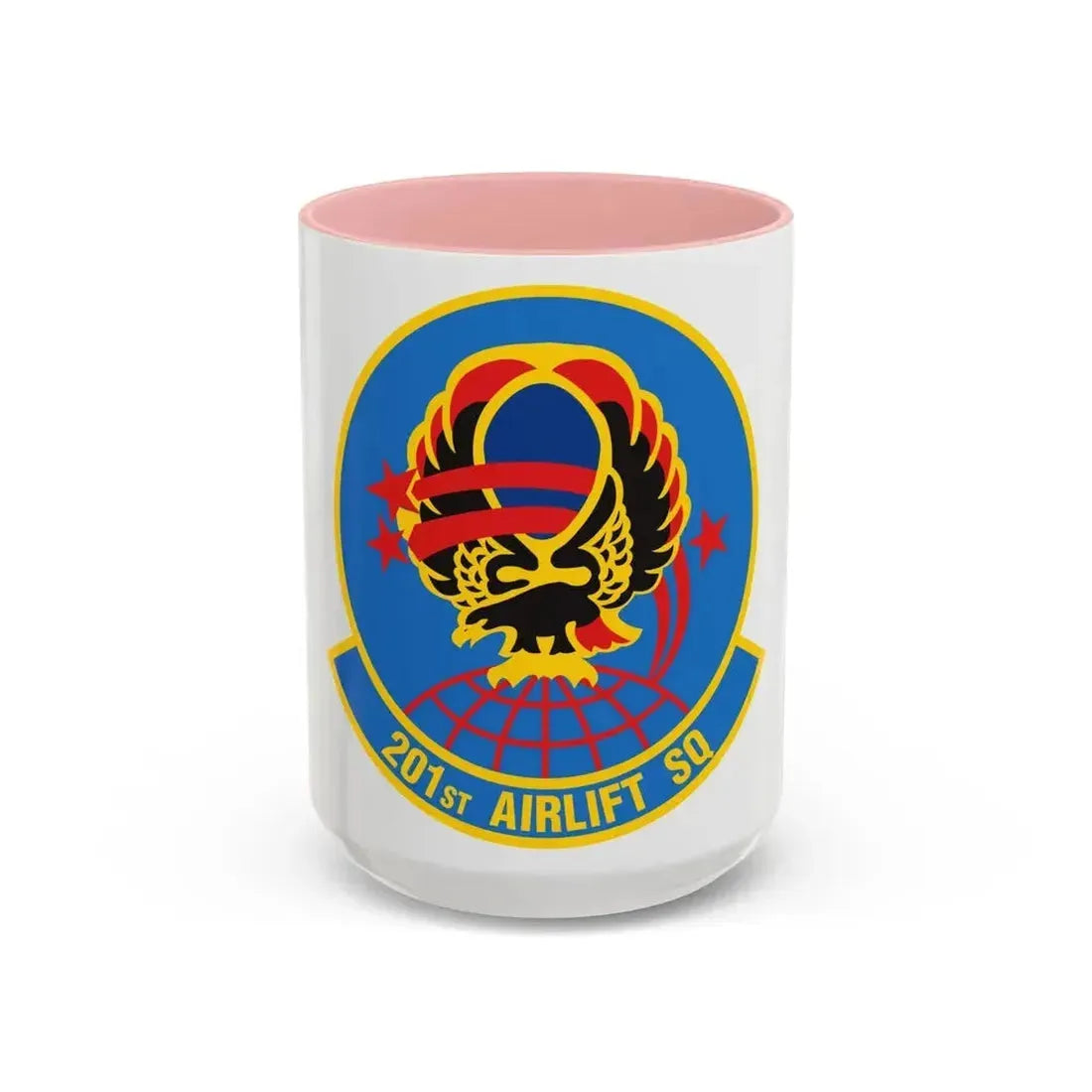 201 Airlift Squadron (U.S. Air Force) Accent Coffee Mug 15oz Pink - Go Mug Yourself