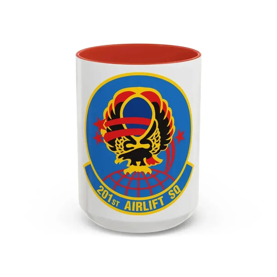 201 Airlift Squadron (U.S. Air Force) Accent Coffee Mug 15oz Red - Go Mug Yourself