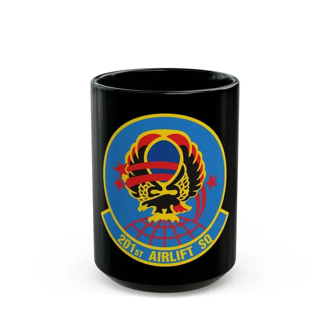 201 Airlift Squadron (U.S. Air Force) Black Coffee Mug 15oz - Go Mug Yourself