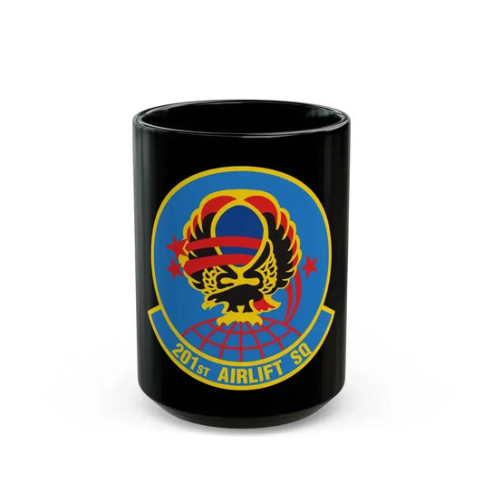 201 Airlift Squadron (U.S. Air Force) Black Coffee Mug 15oz - Go Mug Yourself