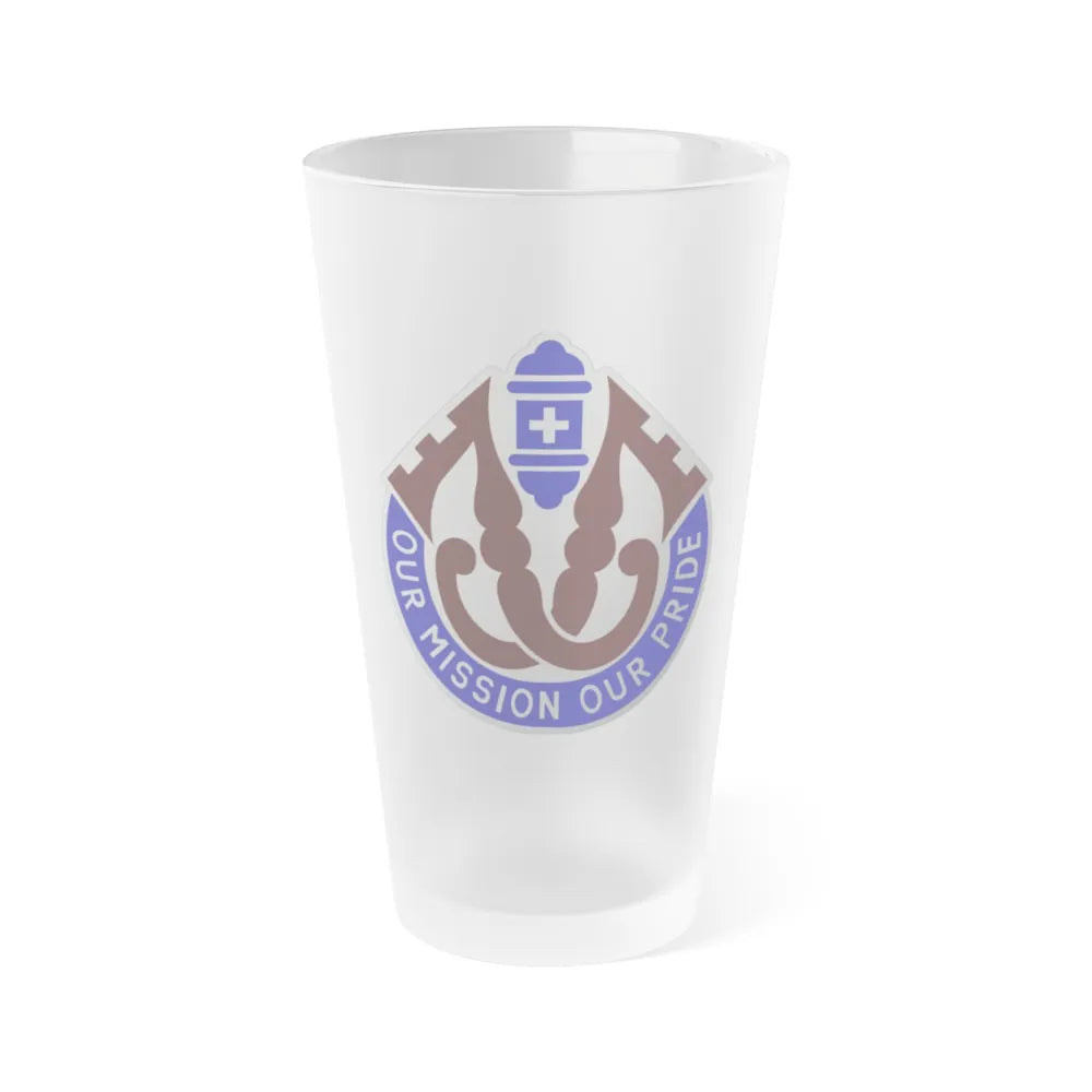 201 Evacuation Hospital (U.S. Army) Frosted Pint Glass 16oz-Go Mug Yourself