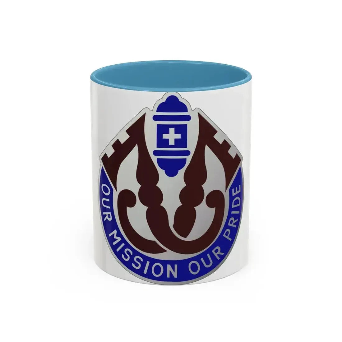 201 Evacuation Hospital (U.S. Army) Accent Coffee Mug 11oz Light Blue - Go Mug Yourself