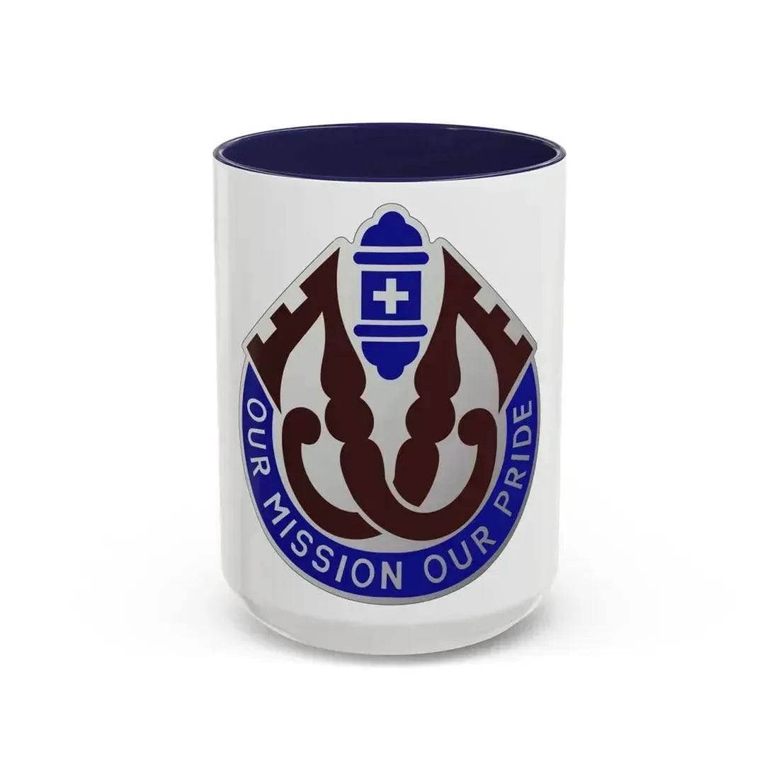 201 Evacuation Hospital (U.S. Army) Accent Coffee Mug 15oz Navy - Go Mug Yourself