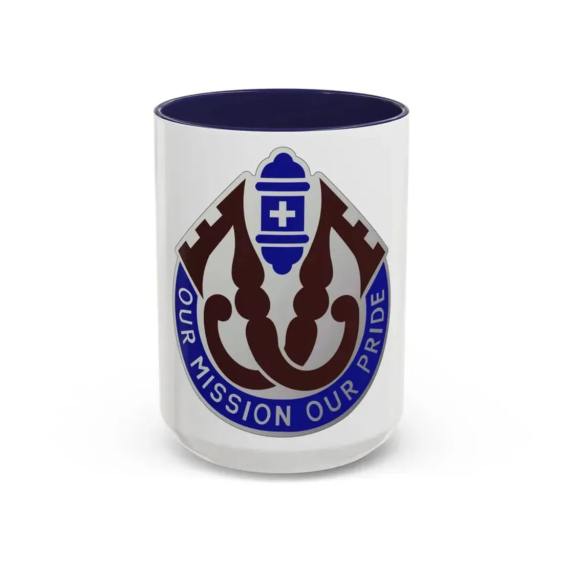 201 Evacuation Hospital (U.S. Army) Accent Coffee Mug 15oz Navy - Go Mug Yourself