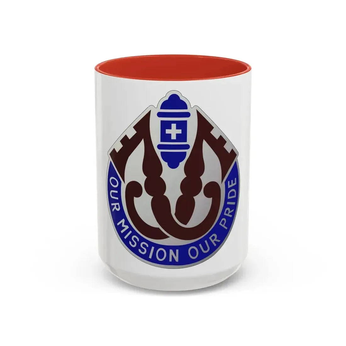 201 Evacuation Hospital (U.S. Army) Accent Coffee Mug 15oz Red - Go Mug Yourself