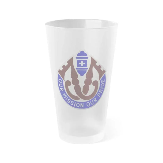 201 Evacuation Hospital (U.S. Army) Frosted Pint Glass 16oz Default Title - Go Mug Yourself