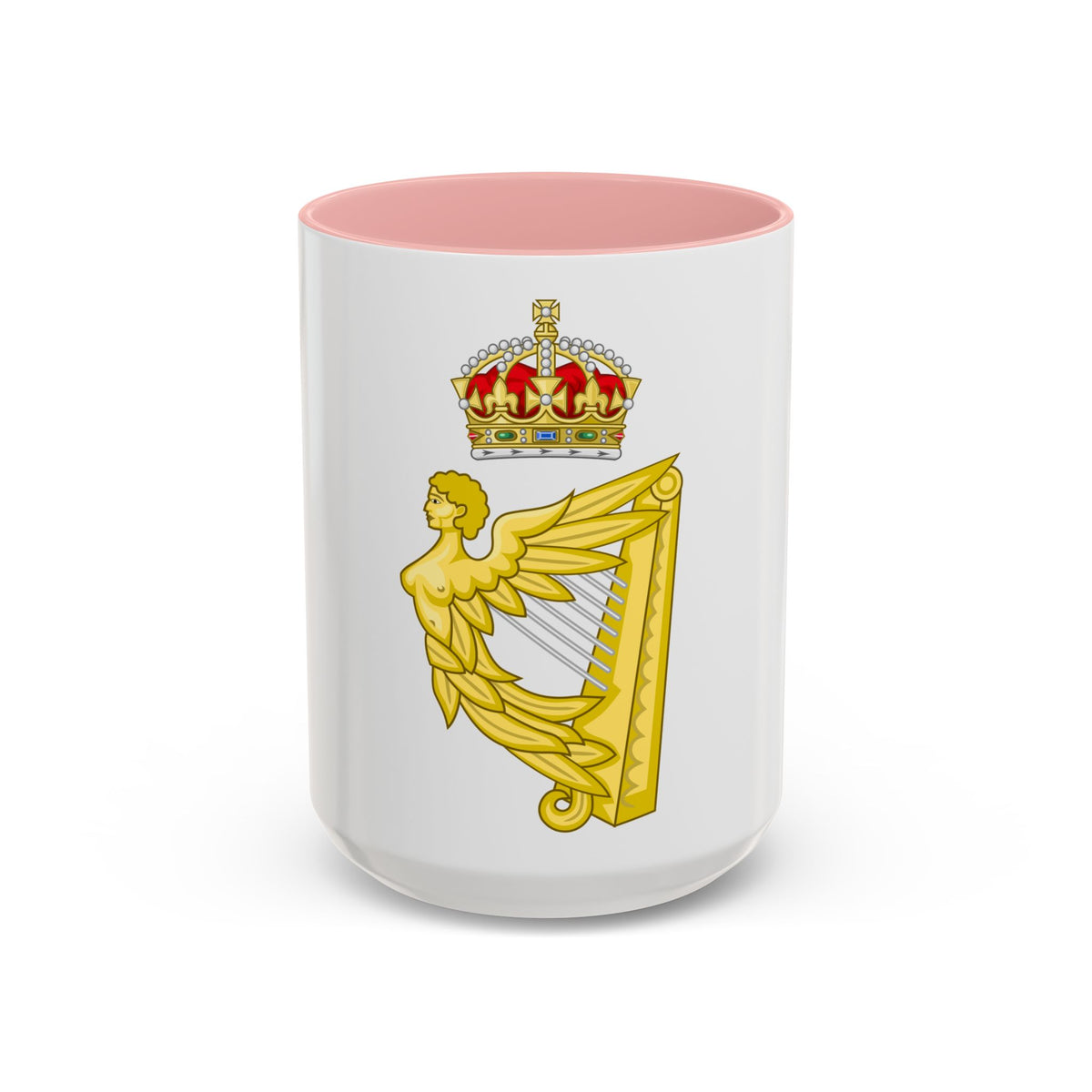 Crowned Harp (Tudor Crown) - Accent Coffee Mug
