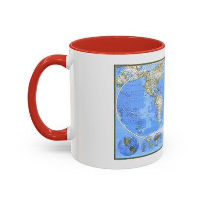 World Map (1988) (Map) Accent Coffee Mug