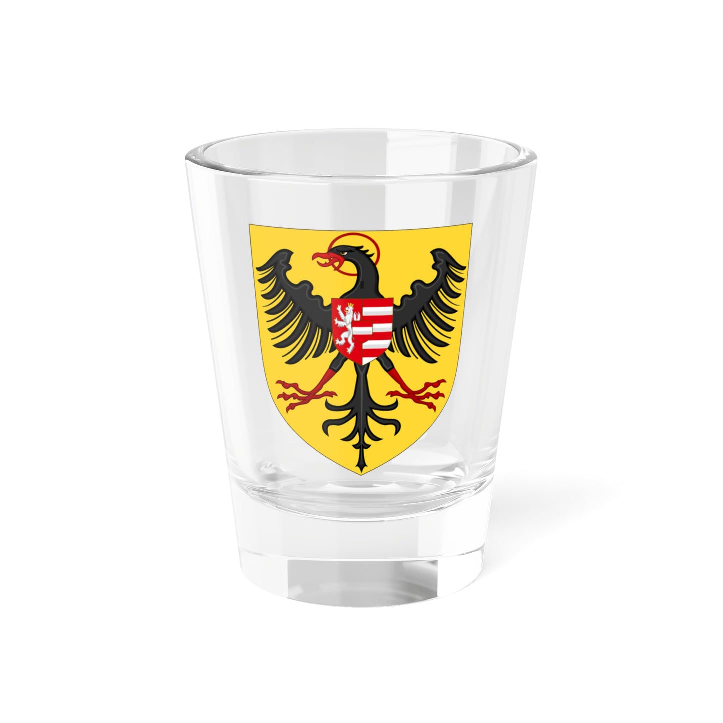 Arms of Albert II of Habsbourg as King of the Romans Variant (Austria) (Coat of Arms) Shot Glass 1.5oz
