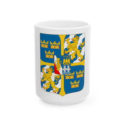 Great shield of arms of Sweden - White Coffee Mug