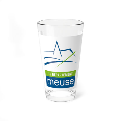 Flag of the Department of Meuse (France) Pint Glass 16oz