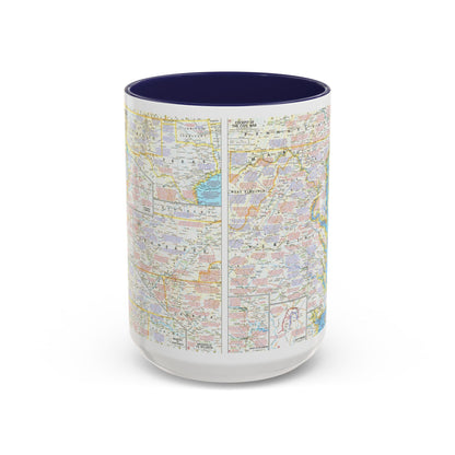 USA - Battlefields of the Civil War 2 (1961) (Map) Accent Coffee Mug