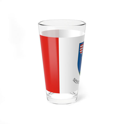 Flag of Szentimrefalva (Hungary) Pint Glass 16oz