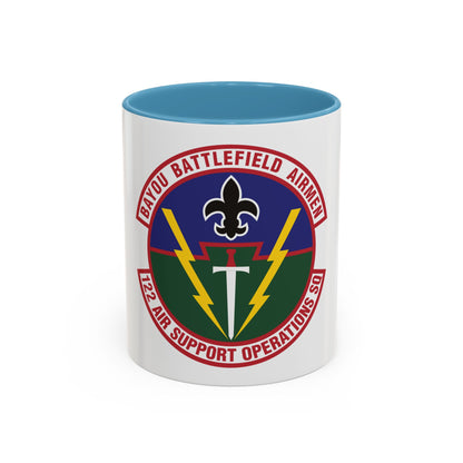 122d Air Support Operations Squadron (U.S. Air Force) Accent Coffee Mug
