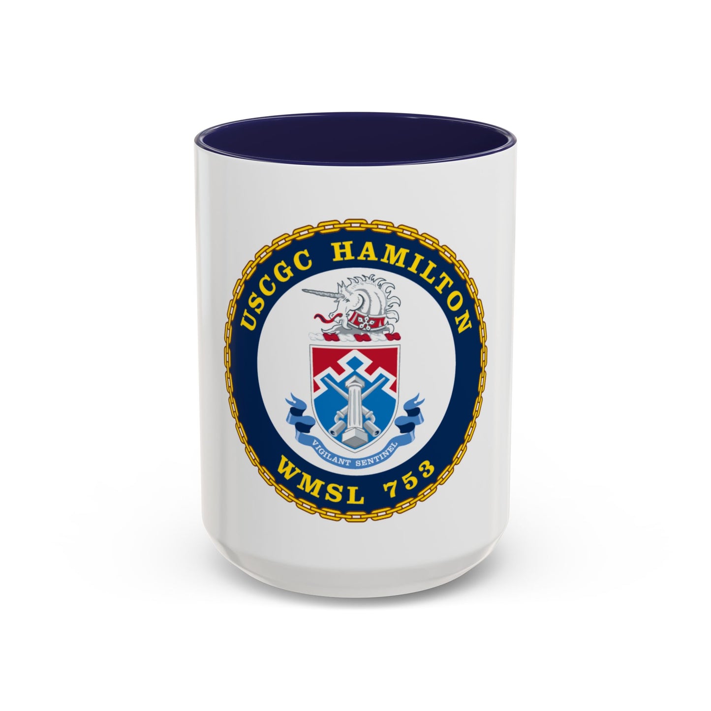 USCGC Hamilton WMSL 753 (U.S. Coast Guard) Accent Coffee Mug