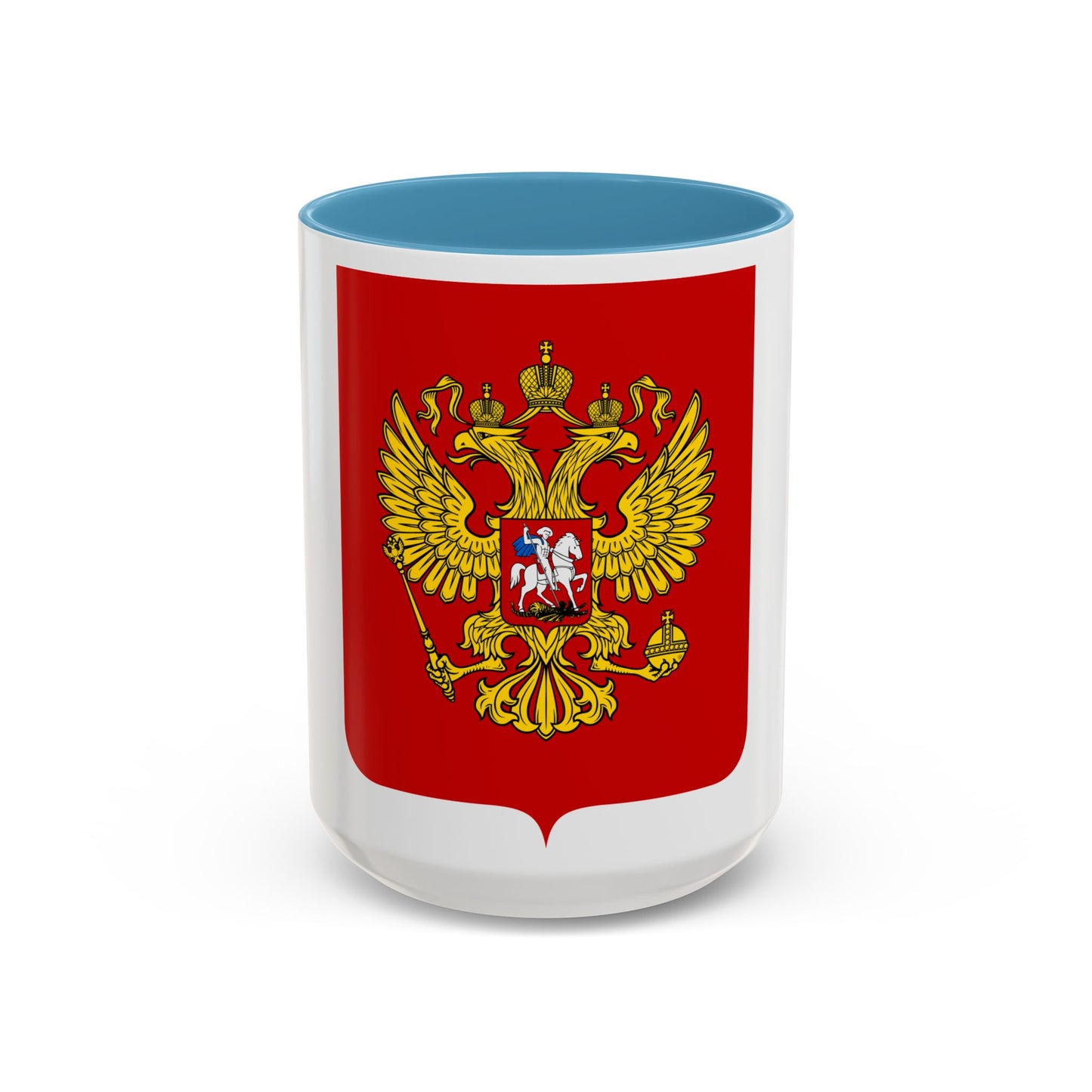 Coat of Arms of the Russian Federation - Accent Coffee Mug