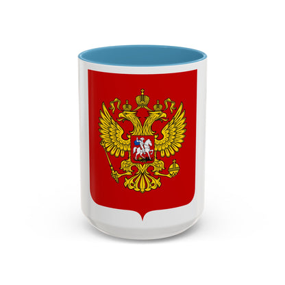 Coat of Arms of the Russian Federation - Accent Coffee Mug